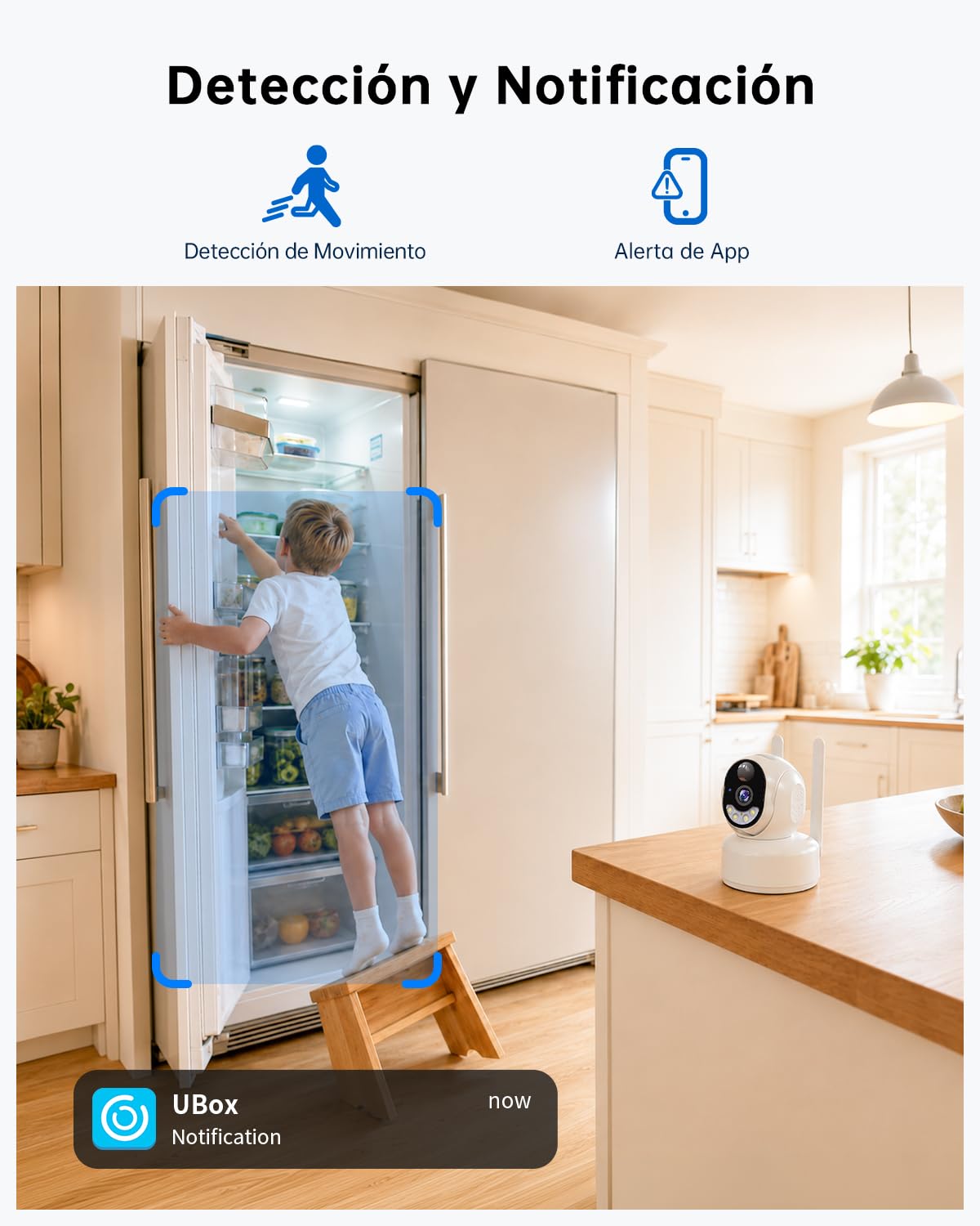 NUASI 4G LTE Camara Vigilancia Interior con Tarjeta SIM Inalámbrica, 2K HD | 360° PTZ IP Cámara de Seguridad con Batería, sin WiFi, Visión Nocturna a Color, Detección de PIR, Audio Bidireccional, IP66