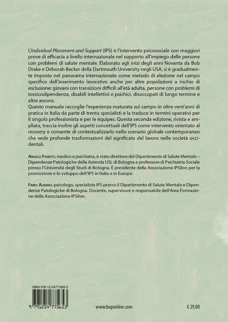 Individual Placement and Support. Manuale italiano del metodo per il supporto all'impiego delle persone con problemi di salute mentale. Ediz. riveduta e ampliata