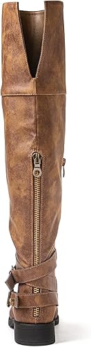Miniatura 5 de GLOBALWIN Women's Over The Knee Thigh High Tall Boots for Women Long Boots with Side Zipper