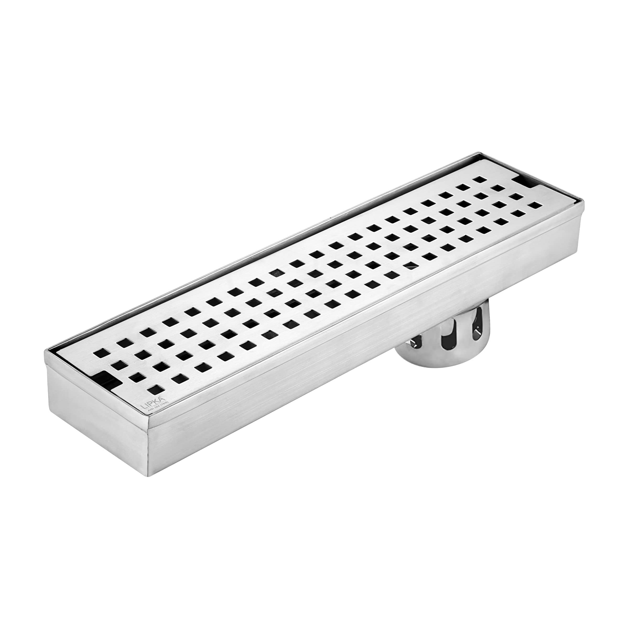 LIPKA Palo Shower Drain Channel | 40 × 3 Inches | 304 Stainless Steel Shower Water Drain Channel | Floor Drain with Cockroach Trap, Side Hole Without Collar (B081Q8M6NM) Amazon Price History, Amazon Price Tracker