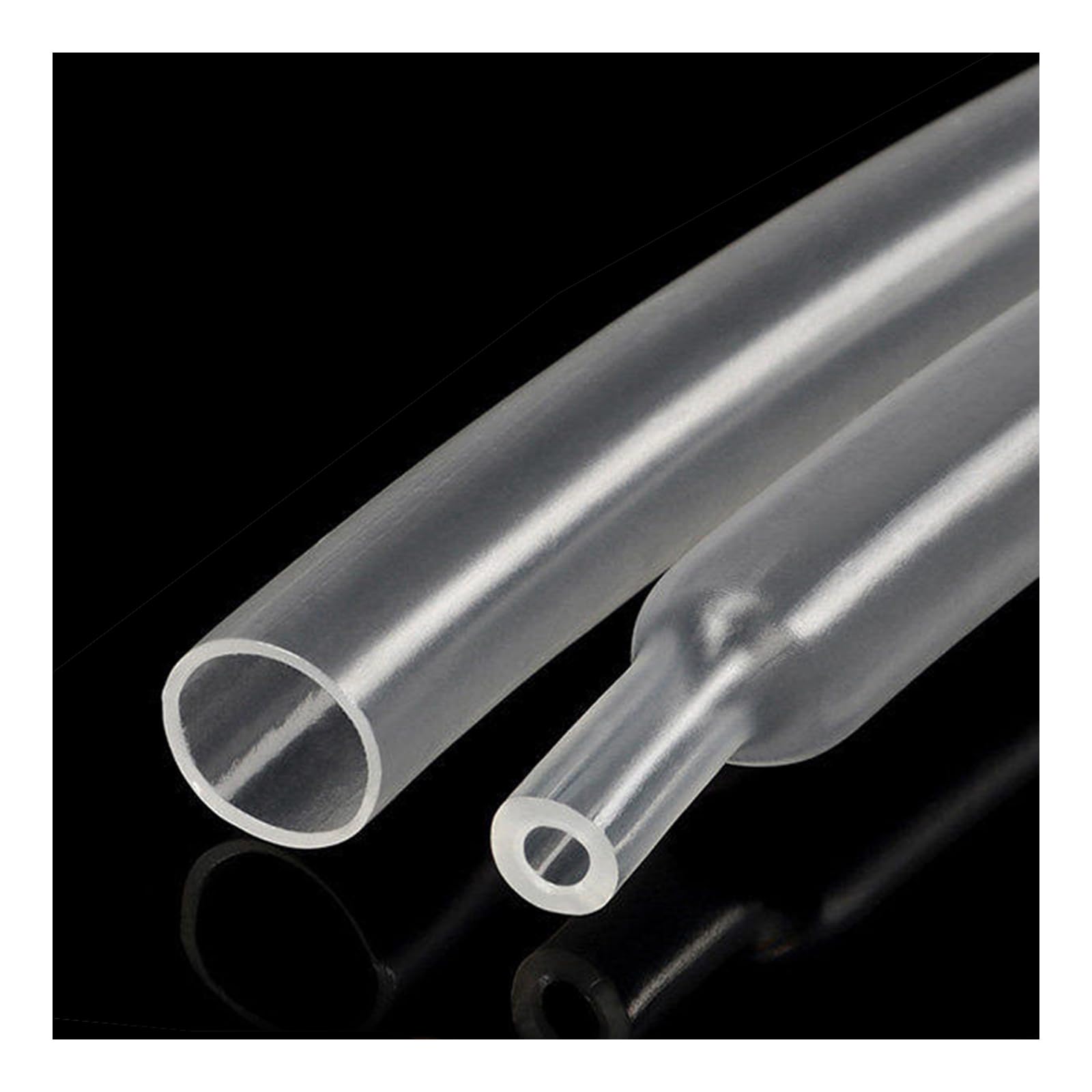 UpGBRF PE Heat Shrink Tubing Cable Wrap Transparent Tube 3:1 Shrink Ratio with Adhesive for Mechanical Parts,Multiple Specifications,Diameter:15.4mm