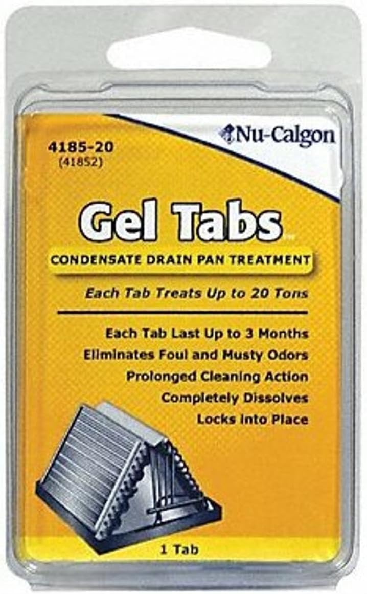Nu-Calgon 4185-20 (1 ct. Package) Gel Tabs-20 Ton Tab Yellow