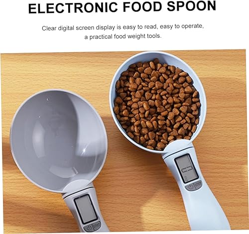 Miniatura 7 de MARMERDO Cuchara de pesaje de comida para perros Taza de medición digital de alimentos para mascotas Tazas medidoras de alimentos para mascotas