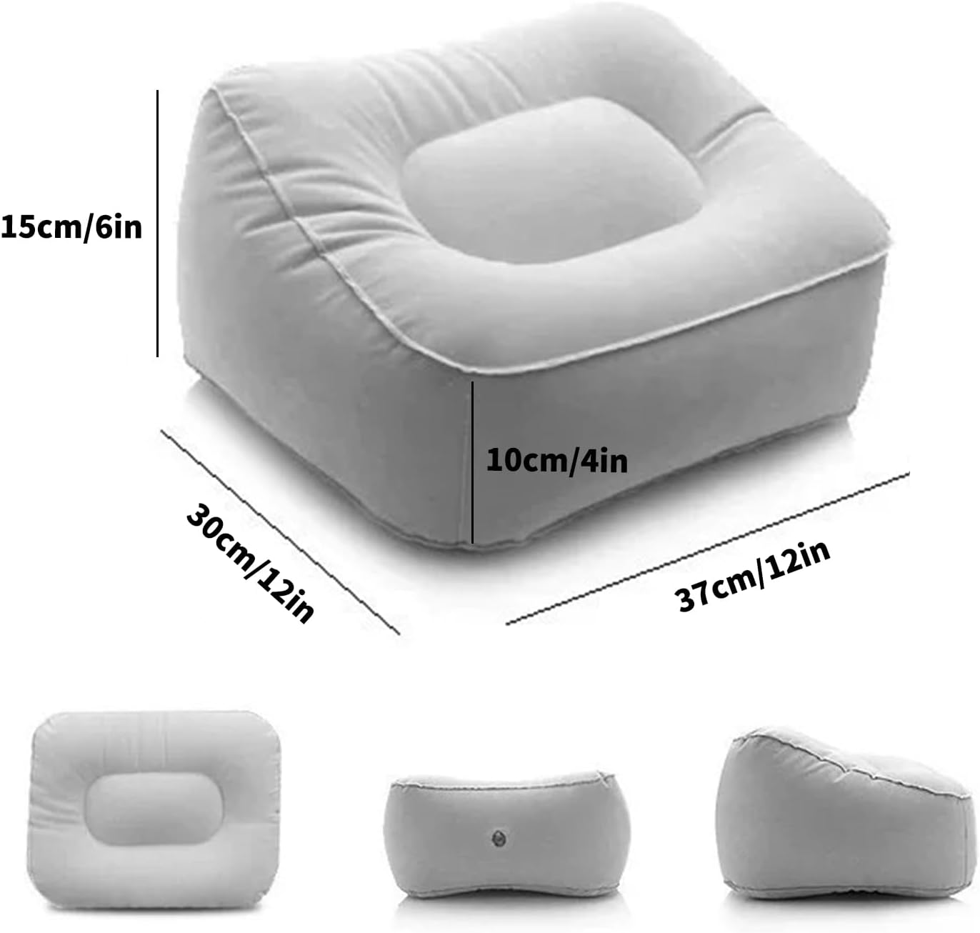 Inflatable Foot pad, Travel Inflatable Foot pad, Suitable for Aircraft, Trains, Automobiles, Inflatable Leg Pillow, Fracture Inflatable Foot pad, Used for Blood Circulation, Relieve Ankle Pain