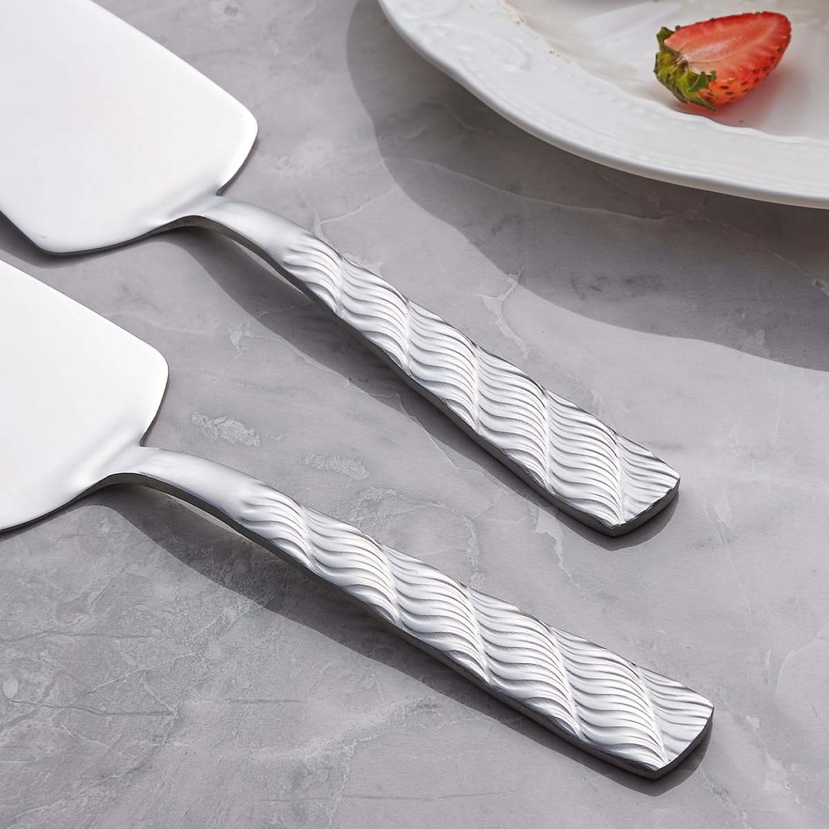 Stainless Steel Cake Servers - Set of 3 -5 Stainless Steel Cake Servers - Set of 3 -5