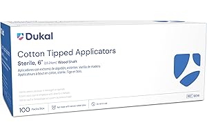 Dukal™ Expert Sterile Long Cotton Swabs 8" Medical Grade Quality Cotton Tip Applicators