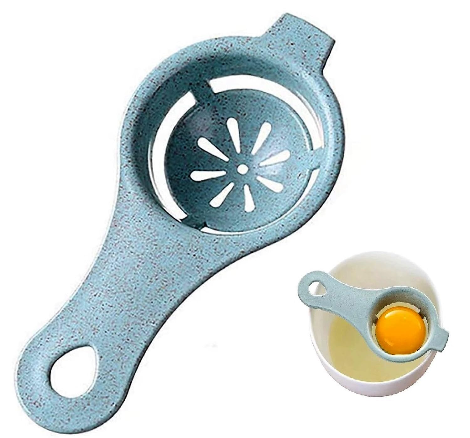 YOMITH Plastic Egg Yolk Separator, Egg Yolk Separate Spoon，Egg White Yolk Divider Kitchen Cooking Tool Suitable for Kitchen Baking Small Tools Chef Gadget. (Pack of 1, Random)