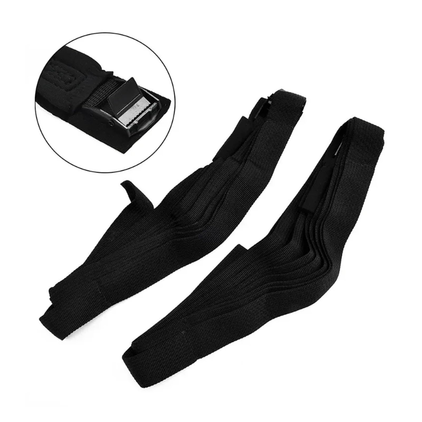 paski zapadkowe, 2 szt. Nowy 2/3/4/5m*2,5cm Czarny Pasek Mocujący Mocny Pas Zapadkowy Bagażnik Mocowanie Ładunku Z Metalową Klamrą Dropshipping(300x2.5cm 2pcs)
