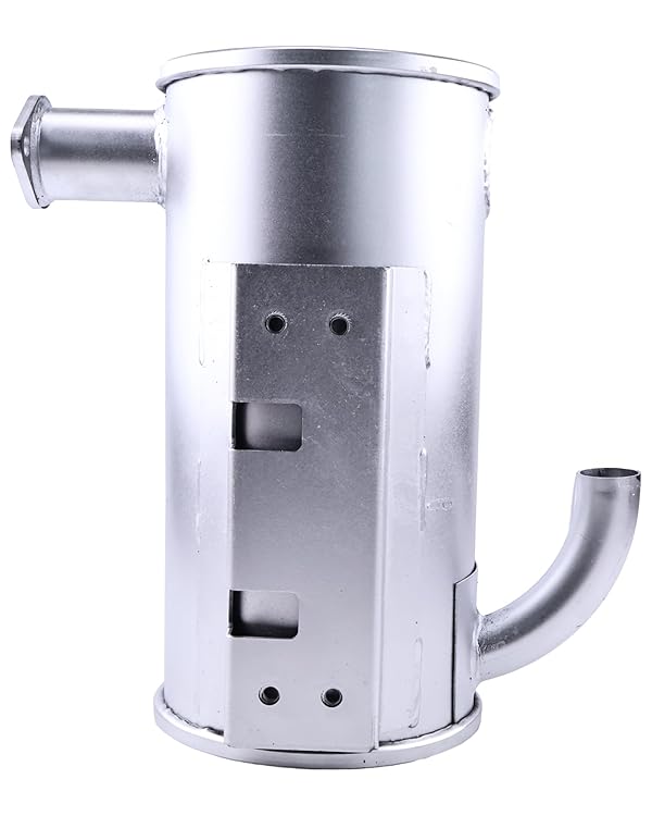FridayParts Muffler RC461-42403 RC461-42404 RC461-42407 Compatible for Kubota Engine D1703 Excavator KX91-3S2 U35-S2 KX91 U35 KX91-3S2CA U35-S2CA Replacement by FP FRIDAYPARTS - Used condition - US$96.23