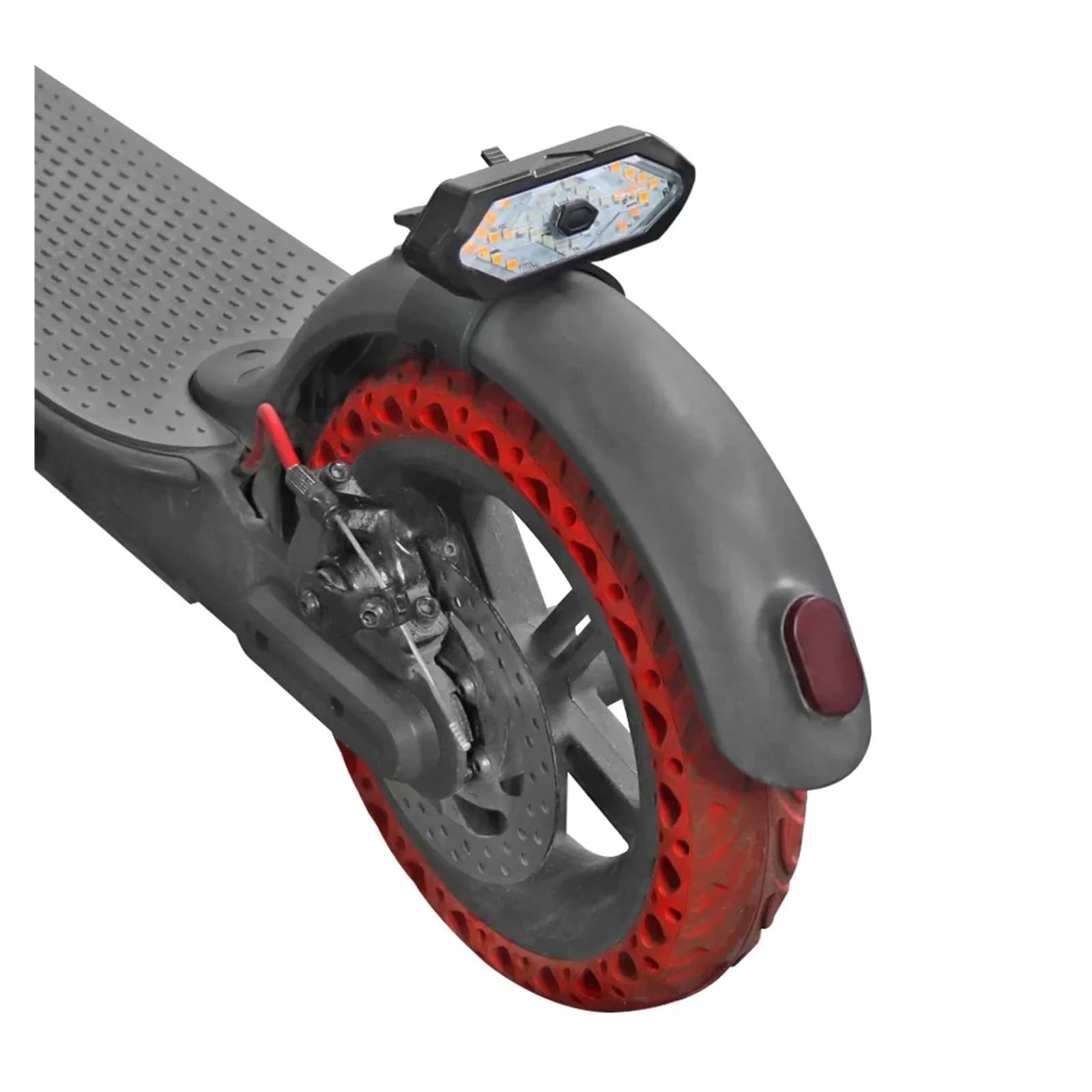 Lámpara de señal de Giro Compatible con Xiaomi M365 Pro 1S Pro2 Compatible con MI3 Scooter eléctrico Luz Trasera USB Recargable Accesorios de luz inalámbricos Inteligentes(Color:Style 2)