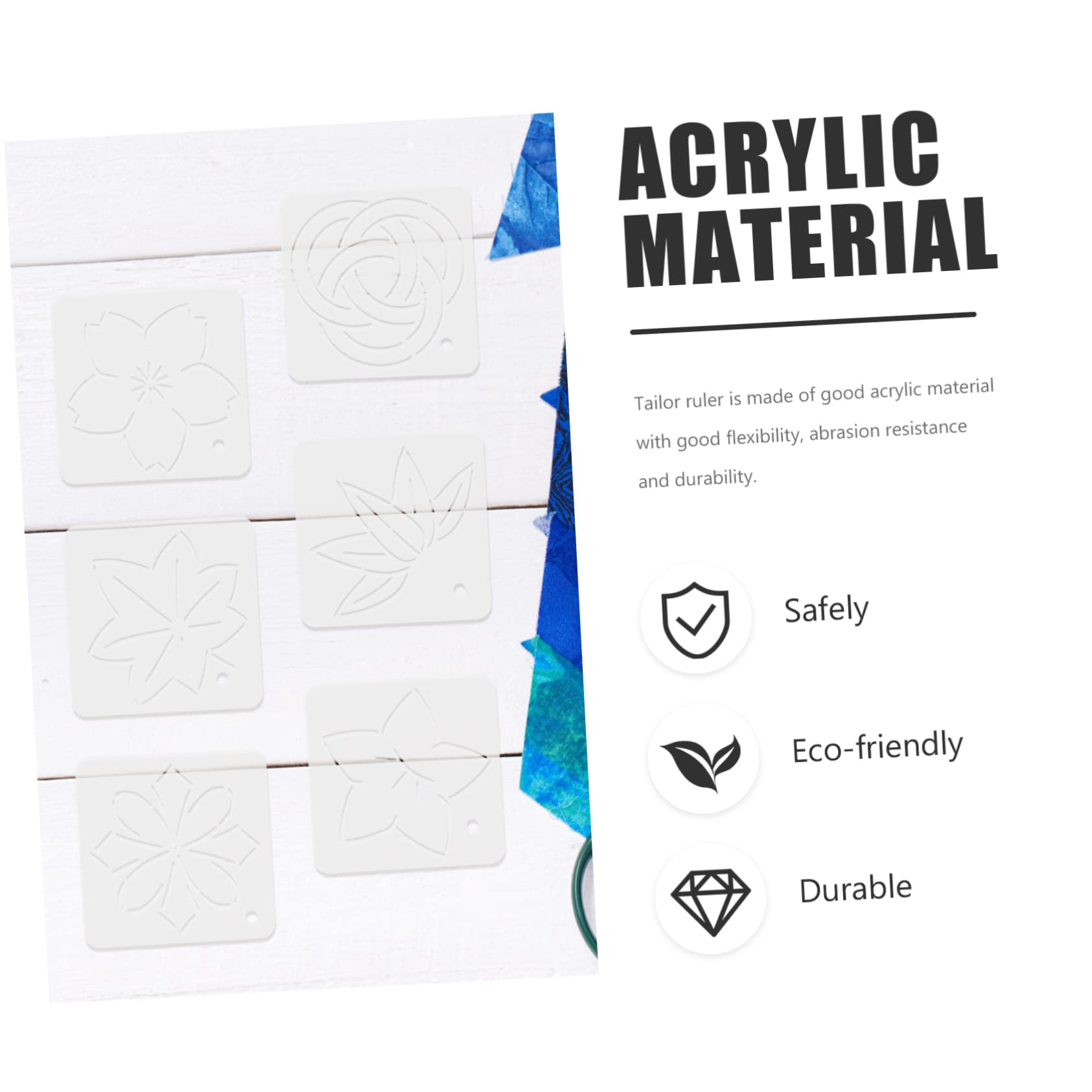 Tofficu 30stücke Teiliges Acryl Quilting Schablonen Präzise Näh Und Stickvorlagen Für Stoffe Für Quilten Und Bastelprojekte