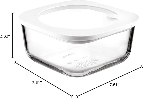 Miniatura 8 de GUZZINI 11330211-CN Recipiente de vidrio a prueba de fugas, 1900 CC, blanco, 4P