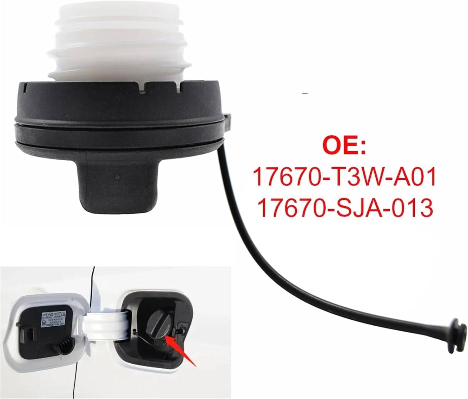 タンクキャップ、に適合する Crosstour 2010-2015、に適合する Pilot 2009-2015、に適合する HR-V