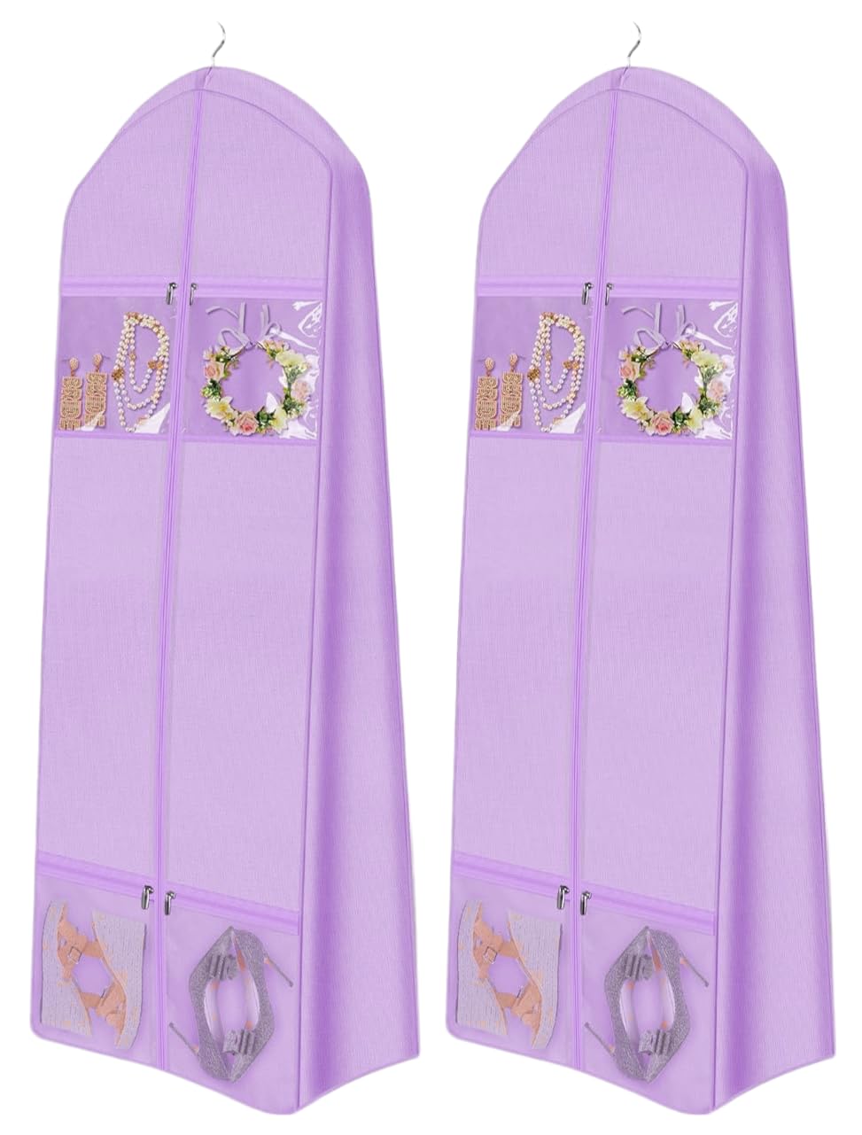 RAAHII big size Lehenga gown packing cover for storing heavy large long dress sherwani garment bag clothes for wedding, travel and wardrobe storage (Pack of 1, Purple) (B0D9M1S4S3) Amazon Price History, Amazon Price Tracker