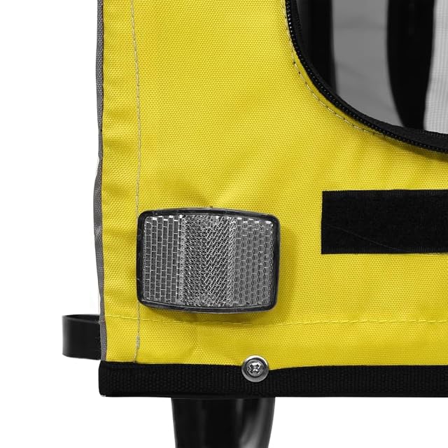 Foto 4 de 8 de vidaXL Remolque de Bicicleta para Mascotas, Carrito para Perros Gatos, Remolque de Carga para Compra Camping