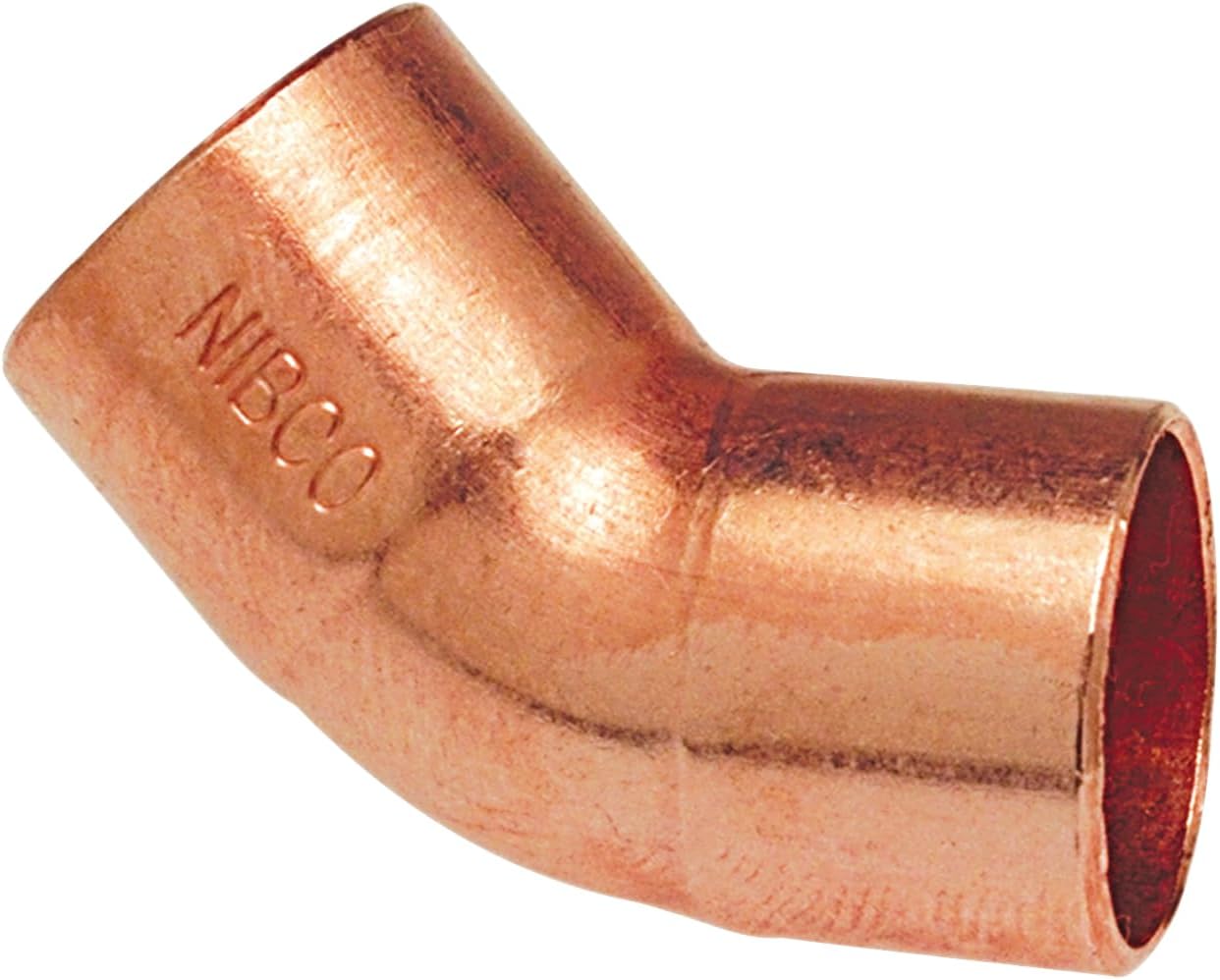 NIBCO Fig No 606, 3 in. Copper 45 Degree Elbow, Cup x Cup, Solder