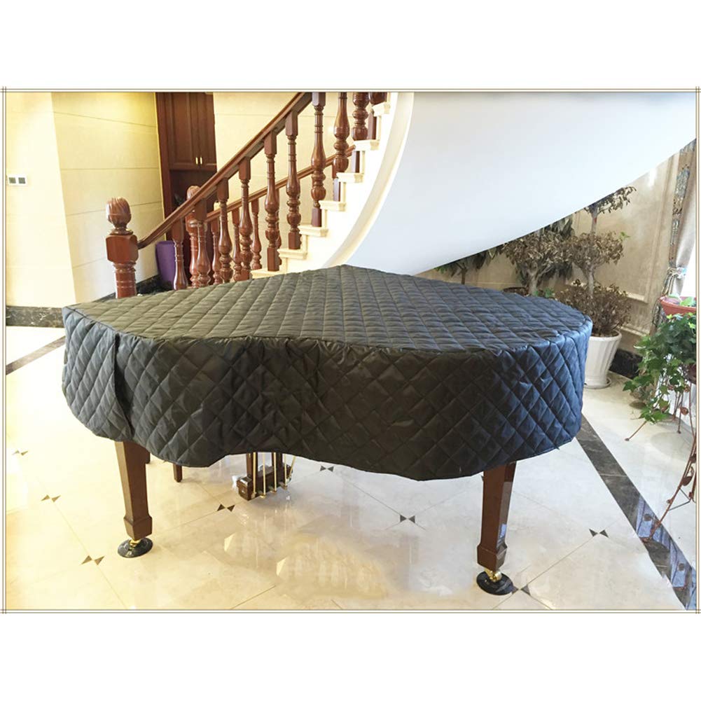Copertura per Pianoforte, Copertura per Pianoforte a Coda Copertura per Pianoforte Trapuntata a Triangolo Nero Copertura Protettiva Antipolvere Impermeabile a Prova Di Umidità Copertura per P