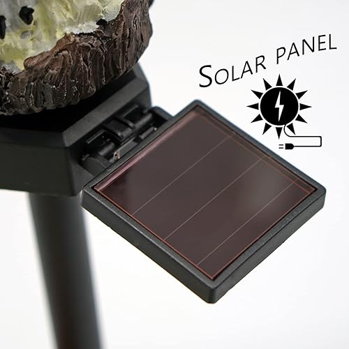 Miniatura 6 de Luz solar de jardín para exteriores, paquete de 2 luces de estaca de búho para caminos al aire libre, luces de estaca para pasarela, patio, césped,