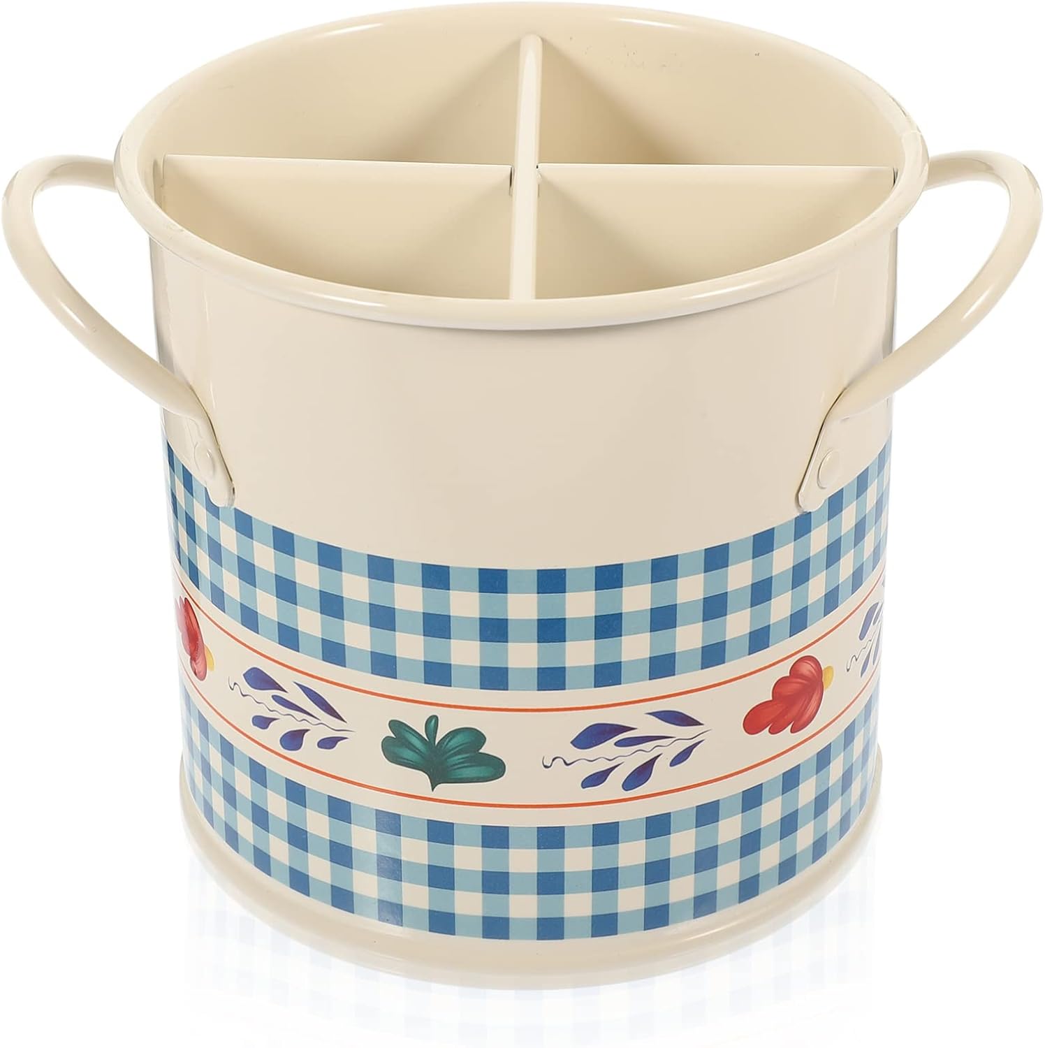 Luxshiny Cutlery Bucket Storage Basket Flatware Holder