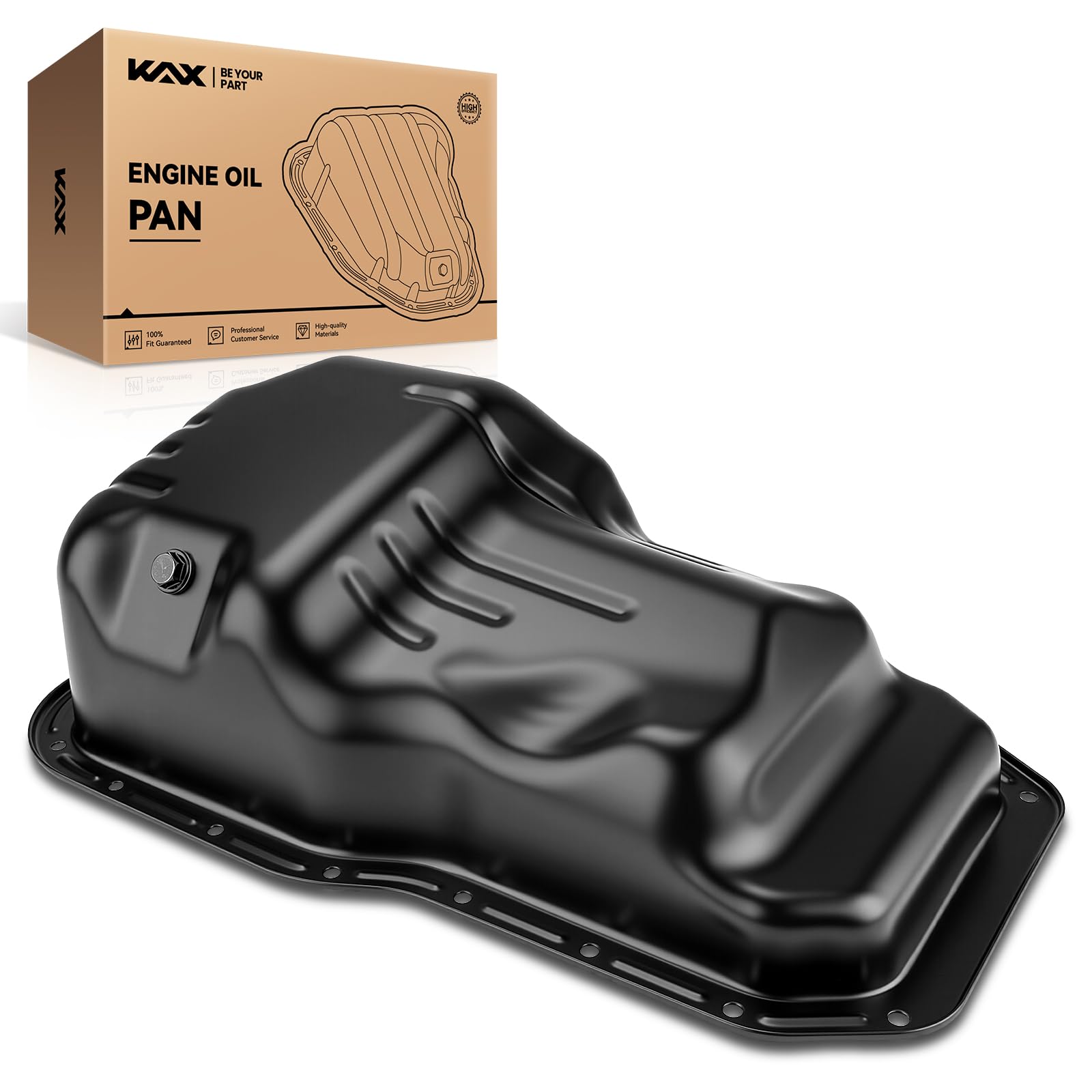 KAX 264-305 Engine Oil Pan, Replacement for Toyota Camry 1992 1993 1994 1995 1996 1997 1998 1999 2000 2001, Solara 1999-2001, 2.2L, Gasket not included