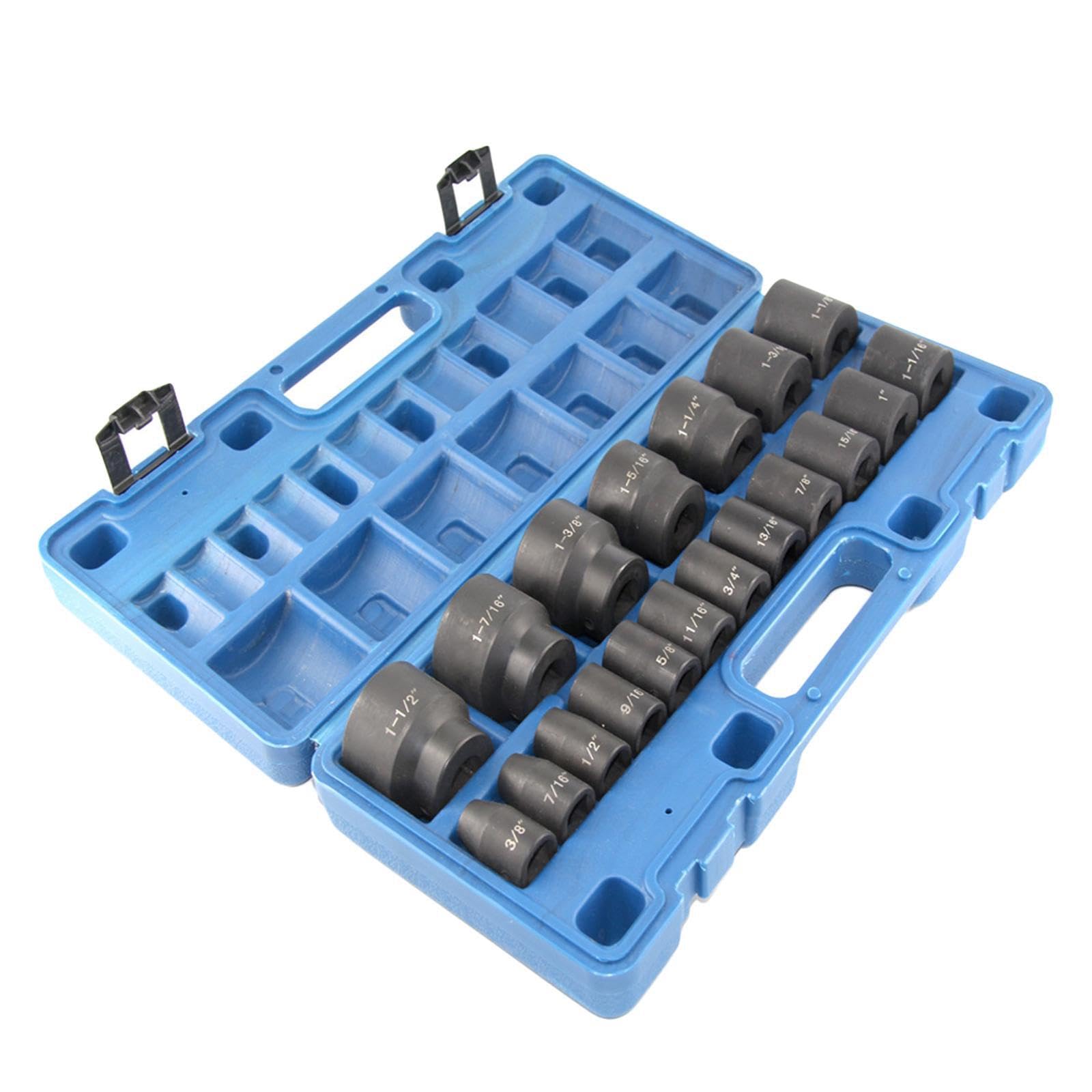 Coffret de douilles à choc robuste pour clés à choc 1/2