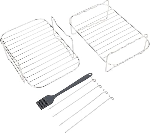 Estante para freidora de aire para freidoras instantáneas, freidora vortex, estante deshidratador de acero inoxidable, accesorios de aire, juego de