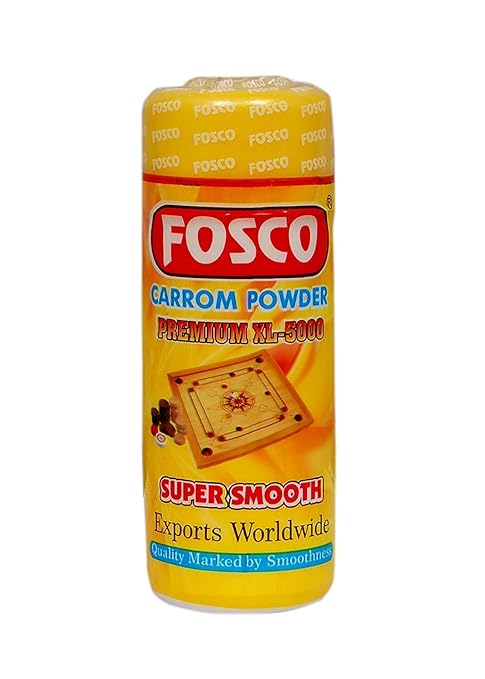 Fosco Tournament Extra Smooth Fine Quality Carrom Powder (70 gm) by Kingsmen Line
