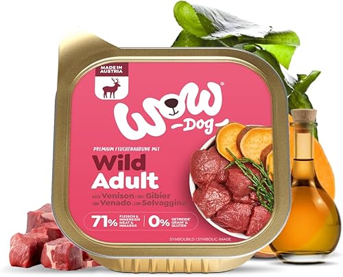WOW – Nassfutter für Erwachsene mit Wild – 150 g