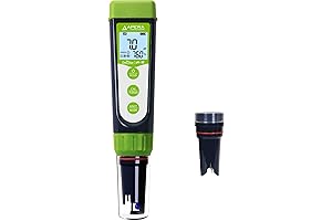 Apera Instruments GroStar Series GS4-P pH/EC/500ppm/700ppm/ORP 6-in-1 Combo Pen Tester Kit for...