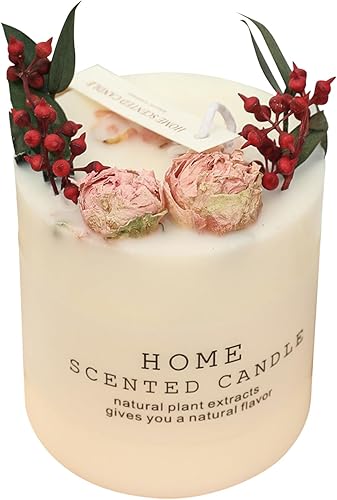 Velas perfumadas para el hogar, velas de aromaterapia para el hogar, 10 onzas, velas aromáticas con aroma a rosa, juego de regalo para mujeres,