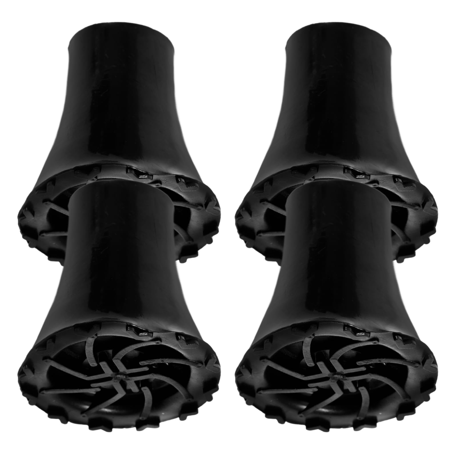 FOMIYES 3sets Ergonomic Cane Tips for Stability Walking Pole Tips Non-Slip Crutch Pad Plastic Replacement 4pcs*3