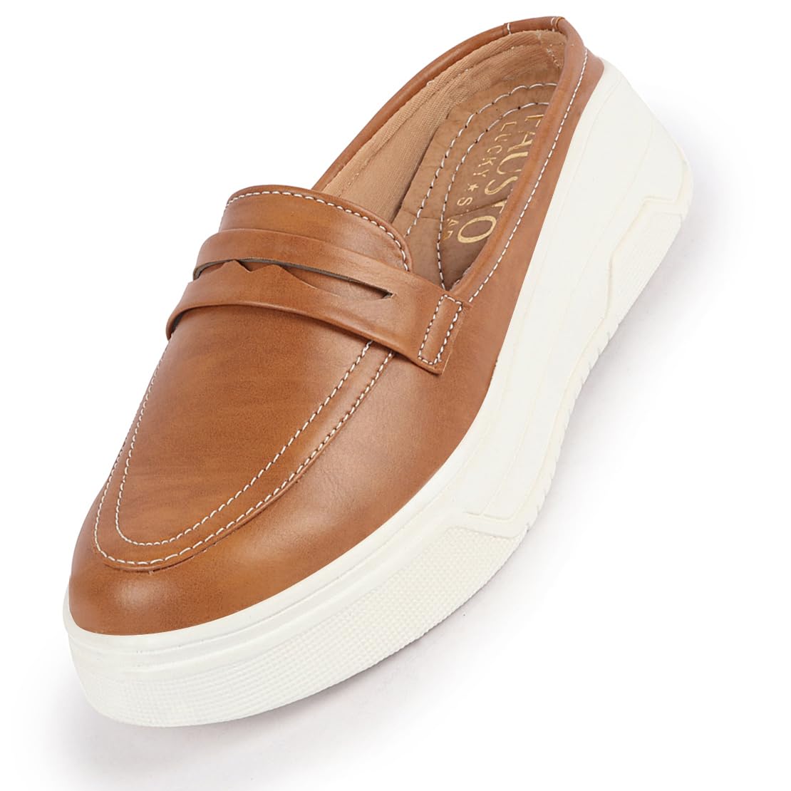 FAUSTO FST FJDWC-7007 CAMEL-38 Womens Camel Outdoor Fashion Stitched Strap Open Back Platform Heel Slip On Casual Shoes (5 UK) (B0CGXCR42M) Amazon Price History, Amazon Price Tracker