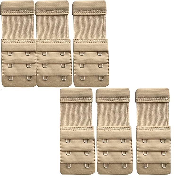Red Rock Bra Hook Extender-2 Hook - 3 Eye (with Extra Elastic) Bra Increase Band Length-Bra Extensions for Women (Pack of 6)-image-34