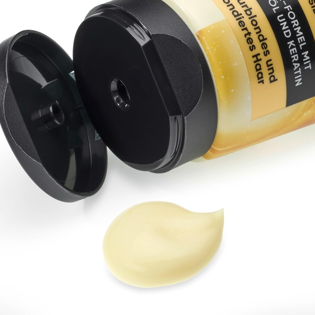 Balea 3er-Set Haarpflege: Professional Spülung More Blond mit Jojobaöl & Keratin für naturblondes & blondes Haar, 2 x 200 ml + Haarspülung Lemon Squeezy Geschmeidigkeit & Kämmbarkeit, 200 ml, (600 ml)