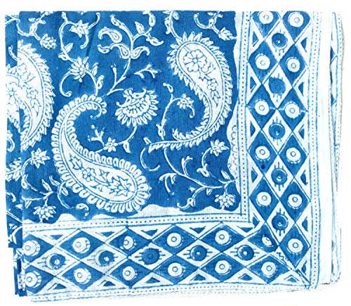 Scarfs For Women 100% Pure Cotton Indian Traditional Design Hand Block Printed Mini Stall For Girls 70X20 Inch From Rastogi Handicrafts (Scarfs-14) #TOP1