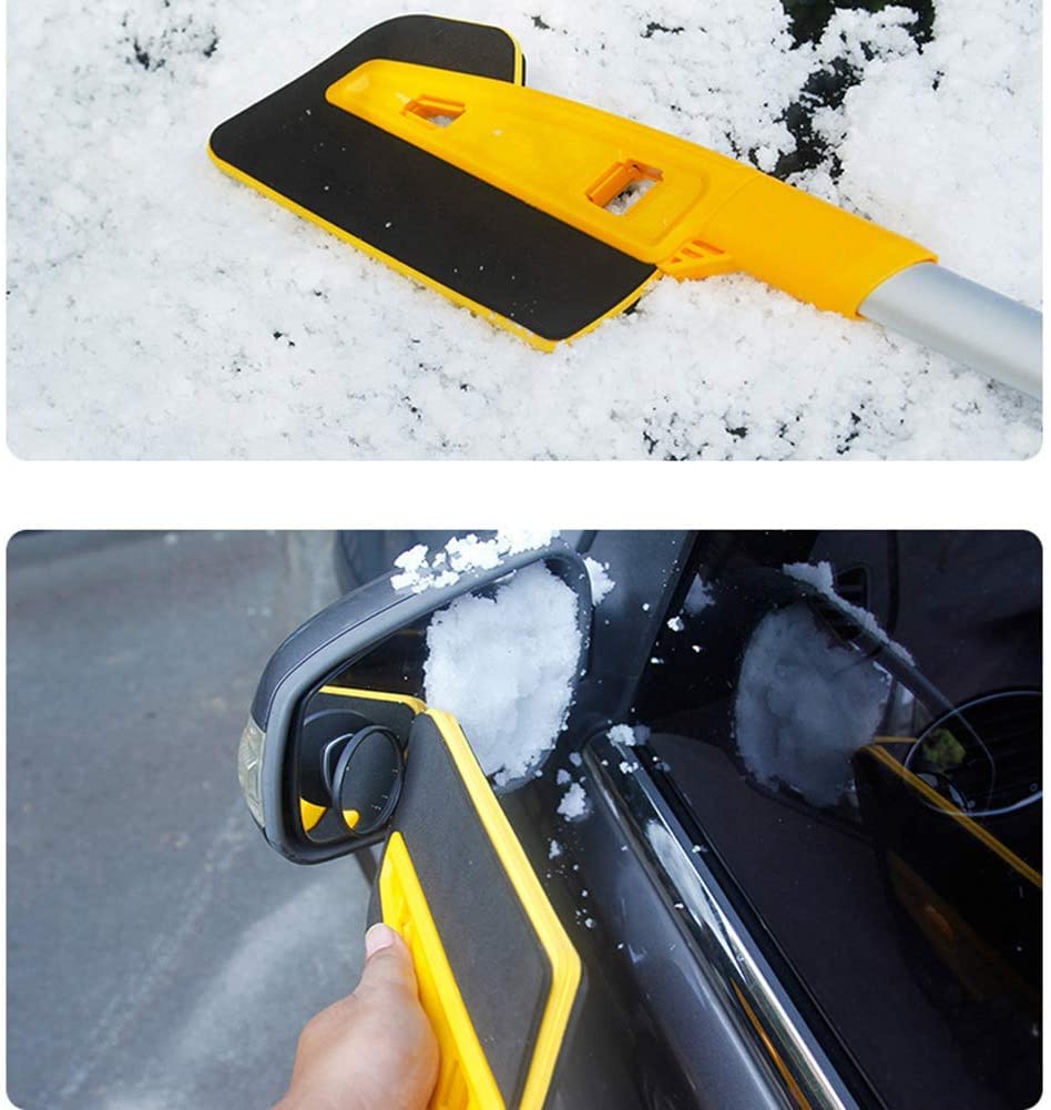 Spazzola per la Neve Automobile con tergipazione, Estensibile Auto Snow Rimozione della Scopa con Raschietto del Ghiaccio, Presa di Schiuma, Spazzola di Neve telescopica