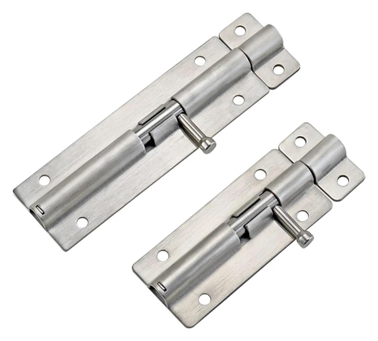 Hebilla de Puerta, Perno de Puerta Cepillado de Acero Inoxidable 304 Hebilla de Puerta Perno de Resorte de Puerta Interior Bisagra Pasador de Puerta