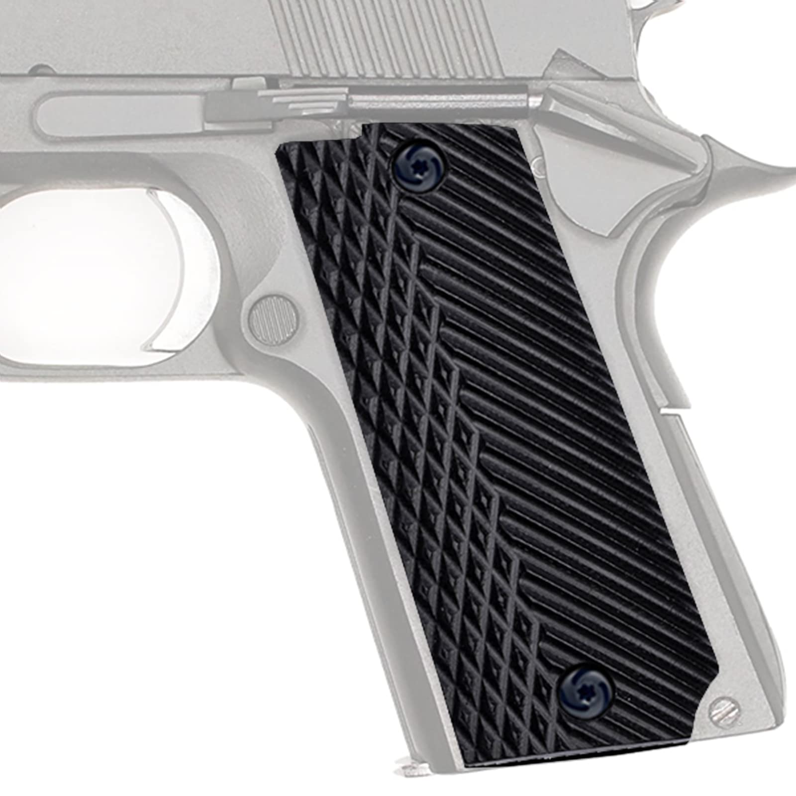 Guuun G10 Grips for Llama MiniMax Diamond Cut Texture - Black