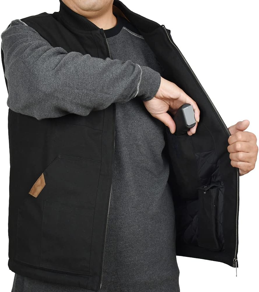 EDTREK Waterproof Concealed Carry Vest With 10 Pockets - Versatile Canvas Vest For Work and Daily Use - Image 2