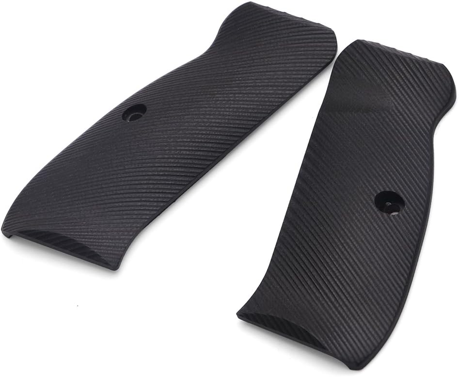 Cool Hand G10 Grips for CZ 75 Full Size, SP-01, 75B BD, Pistol Grips Screws Included, Palm Swell Back Style, Mag Release, Golf Ball Dimple Texture