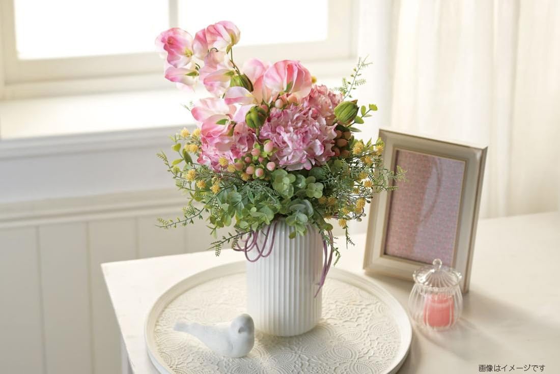 Amazon｜アスカ商会(Asca) 造花 ミックスフラワーバンチ ブルー 全長