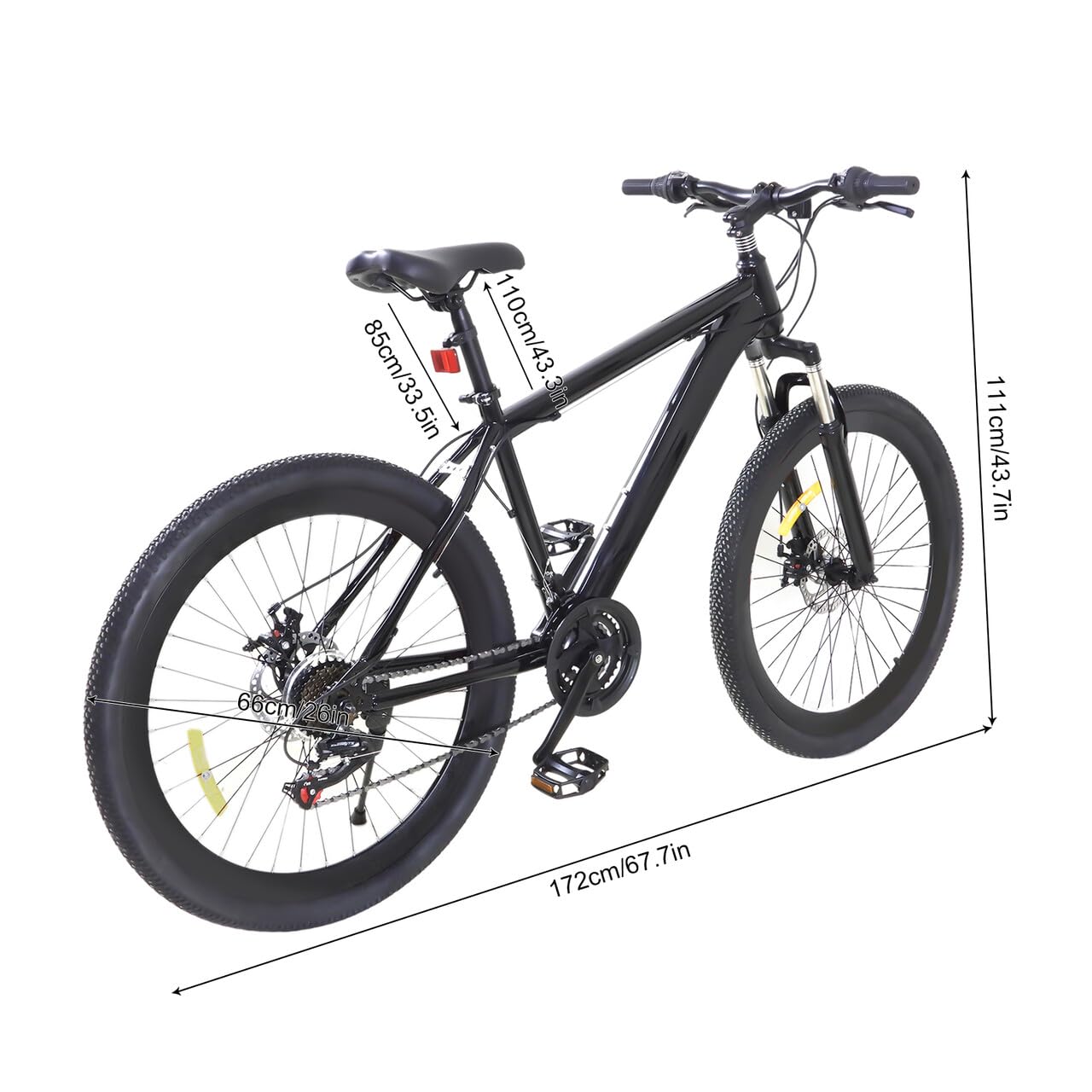 Fahrrad Mountainbike Premium Siebenteiliges Positionierschwungrad Fully FüR Jungen MäDchen Damen Herren Herrenrad Damenrad Downhill Bike