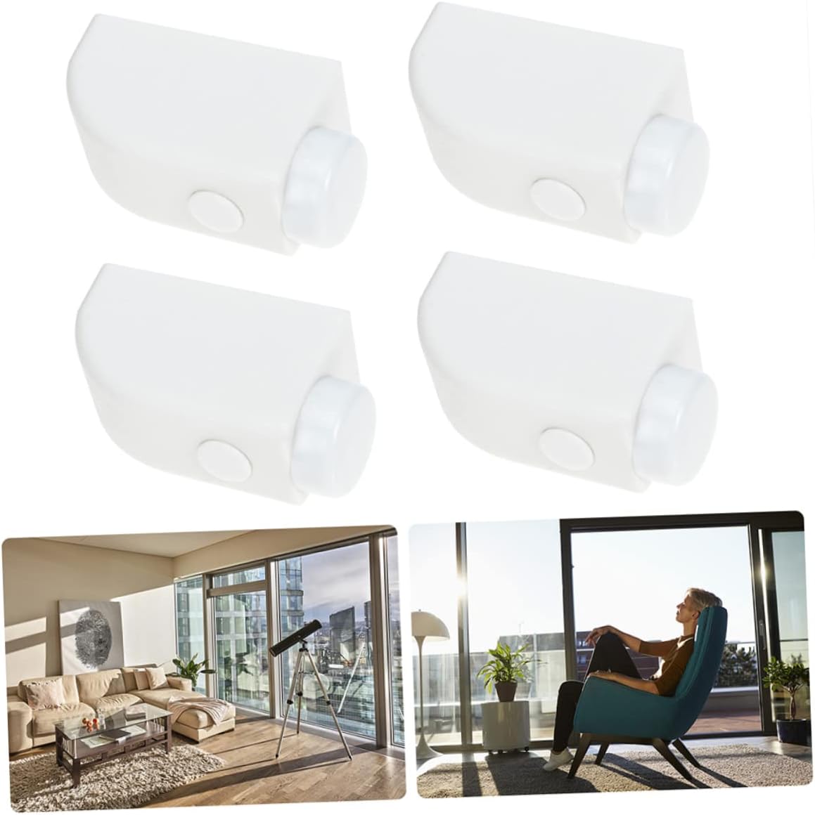 4pcs Window Lock Buckle Window Safety Latch Window Lock Stopper Window Locks Window Safety Lock Window Security Bars Sliding Window Stopper Children Limiting Lock Window Limiter