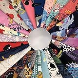 8 Cartoon Fat Quarter Premium 100% Cotton Fabric Bundle (Random Selection)