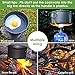 G4Free 14PCS Camping Cookware Mess Kit Hiking Backpacking Picnic Cooking Bowl Non Stick Pot Pan Knife Spoon Set(13PCS Black)