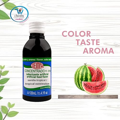 Miniatura 2 de Deiman E-15 Concentrado de sandía tropical aromatizante artificial para alimentos (4 fl oz)