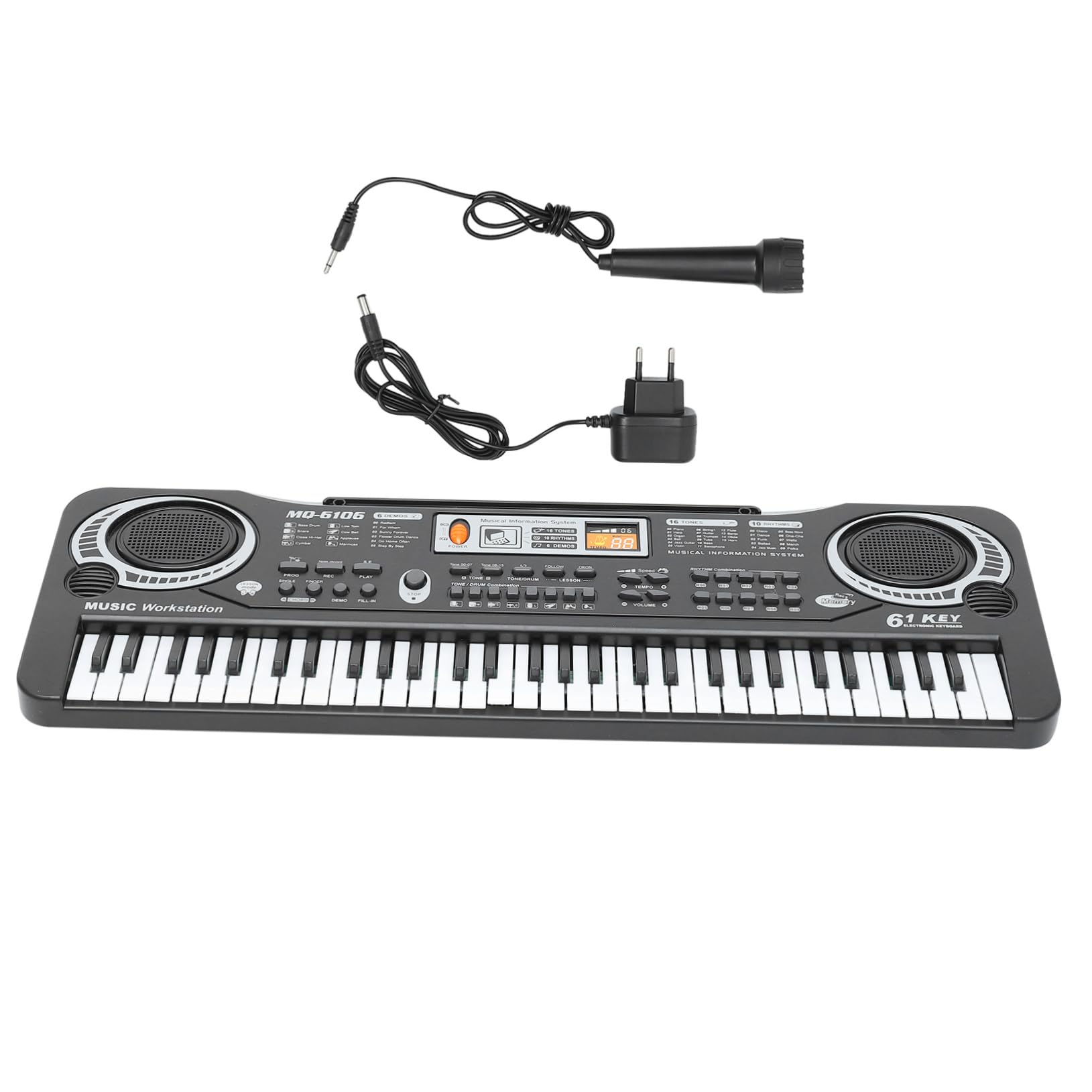 Juguete de Piano Electrónico de 61 Teclas en Abs para Niños