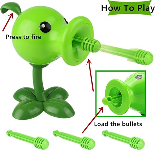 Miniatura 4 de JHESAO Juego de 5 figuras de acción de plantas y zombis, juego de juguetes de PVZ de zombis, serie 1, 2, grandes regalos para niños y fanáticos,