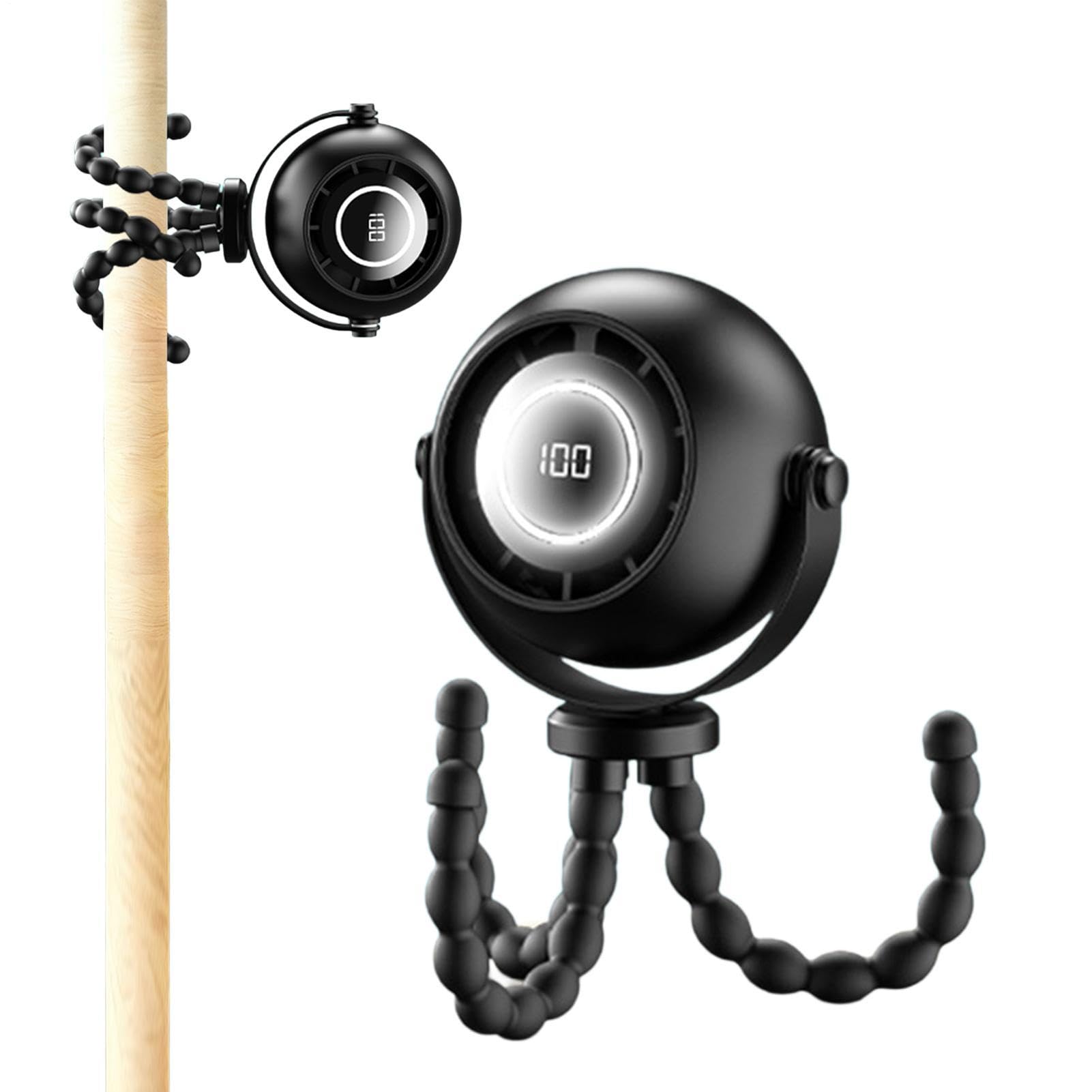 Ventilatore a Clip per Passeggino Raffreddamento Silenzioso con Notturne | Ventilatore Portatile Mini Alimentato a Batteria per Lettino Camera Da Camera Bambini Casa Viaggio Esterno Spiaggia