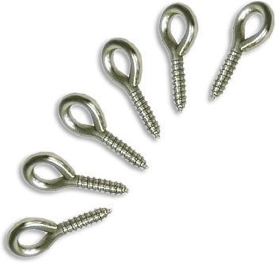 Dsmile 25-Pack 1/2" Stainless Steel Screw Eye Rings